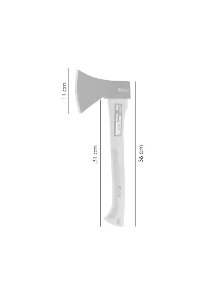 Toporisca, coada fibra, 600 g, 11x36 cm, Richmann Exclusive