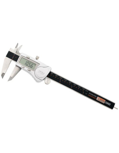Subler digital 150 mm, IP54, inox, negru, Richmann Exclusive