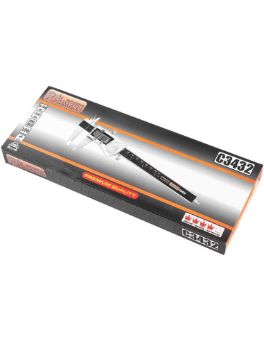 Subler digital 150 mm, IP54, inox, negru, Richmann Exclusive