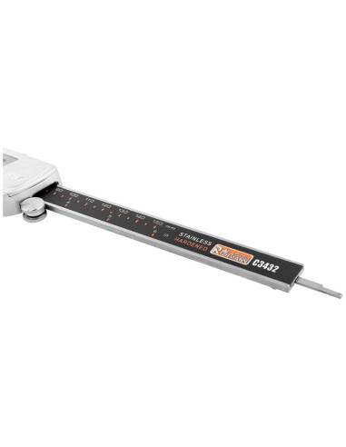 Subler digital 150 mm, IP54, inox, negru, Richmann Exclusive