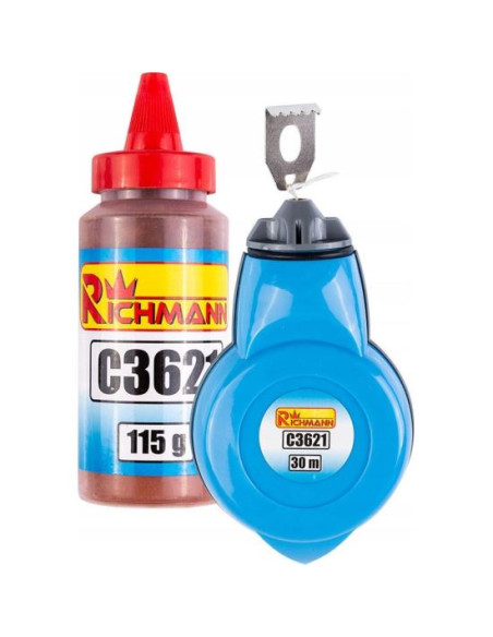 Fir de trasat cu pulbere rosie, 30 m, RICHMANN