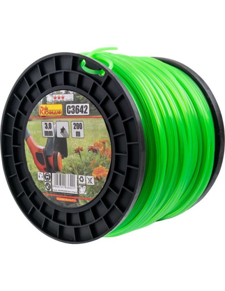 Fir rezerva motocoasa, trimmer, tip stea, 3 mm x 200 m, Richmann