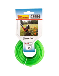 Fir rezerva motocoasa, trimmer, tip stea, 3 mm x 15 m, Richmann