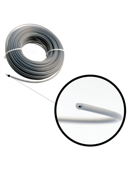 Fir rezerva motocoasa, trimmer cu insertie metalica, DUO, 3 mm x 15 m, Richmann Exclusive