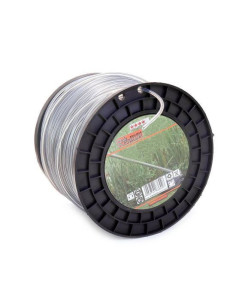Fir rezerva motocoasa, trimmer cu insertie metalica,​​​​​​​ DUO, 2.7 mm x 216 m, Richmann Exclusive