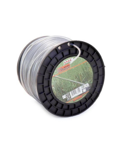 Fir rezerva motocoasa, trimmer cu insertie metalica,​​​​​​​ DUO, 2.7 mm x 216 m, Richmann Exclusive