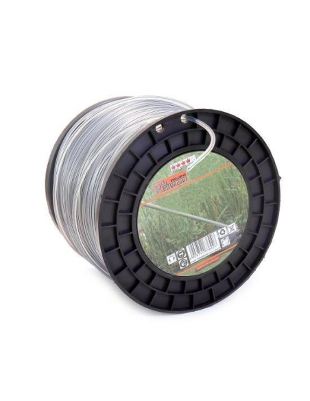 Fir rezerva motocoasa, trimmer cu insertie metalica, DUO, 3 mm x 168 m, Richmann Exclusive