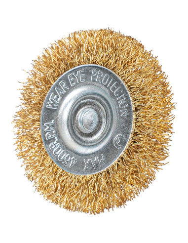 Perie sarma alama, circulara, cu tija, 50 mm, Richmann