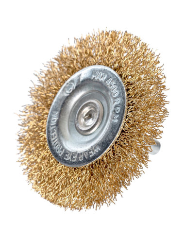 Perie sarma alama, circulara, cu tija, 63 mm, Richmann