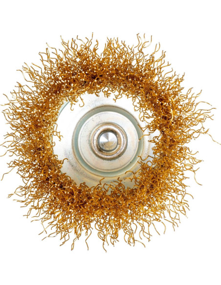 Perie sarma alama, tip cupa, cu tija, 63 mm, Richmann 