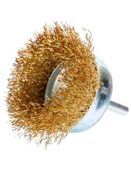 Perie sarma alama, tip cupa, cu tija, 63 mm, Richmann 