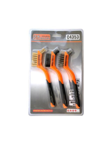 Set 3 perii sarma, alama, inox, nylon, 180 mm, Richmann Exclusive