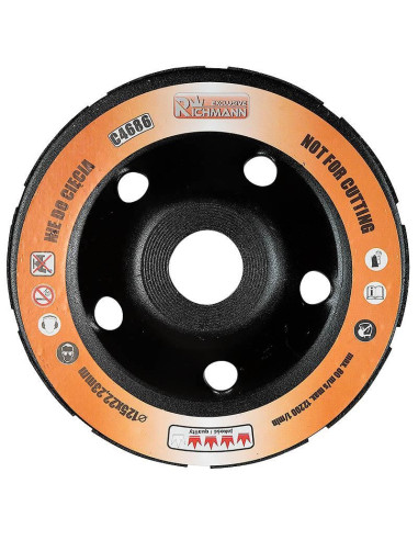 Disc diamantat dublu segmentat, beton, slefuire uscata, 125 mm/22.23 mm, Richmann Exclusive