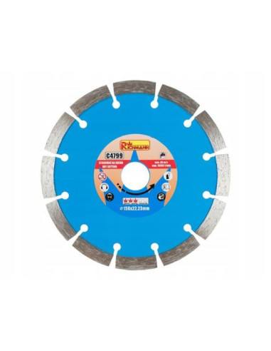 Disc diamantat segmentat, beton, taiere uscata,150 mm/22.23 mm, Richmann