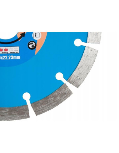 Disc diamantat segmentat, beton, taiere uscata,150 mm/22.23 mm, Richmann