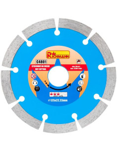 Disc diamantat segmentat, beton, taiere uscata, 125 mm/22.23 mm, Richmann