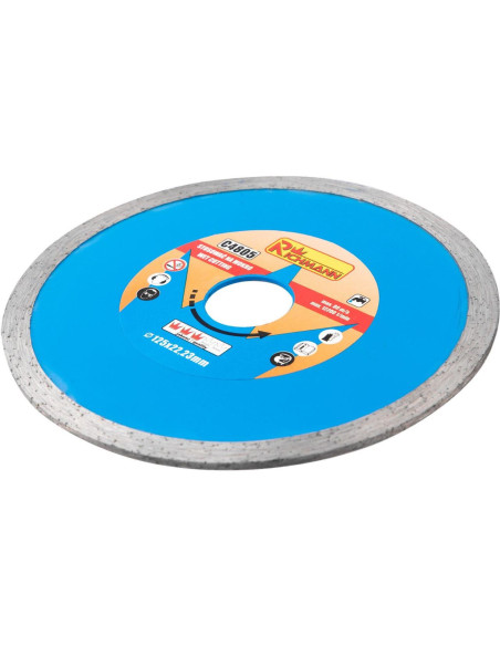 Disc diamantat continuu, placi ceramice, taiere umeda, 125 mm/22.23 mm, Richmann
