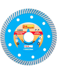 Disc diamantat turbo, beton, taiere umeda si uscata, 125 mm/22.23 mm, Richmann