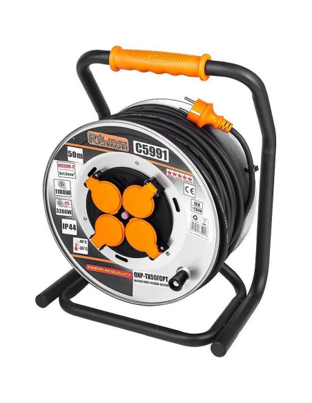 Prelungitor electric industrial, pe tambur, 16 A, 3x1.5 mm², IP44, 50 m, Richmann Exclusive
