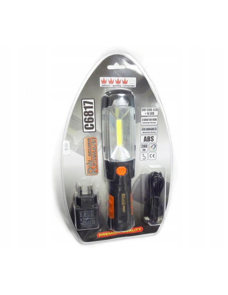 Lampa lucru, LED COB, cu magnet, 3 W, 280 lm, USB, Richmann Exclusive