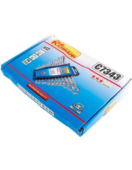 Chei combinate 6-22 mm, set 12 buc, RICHMANN