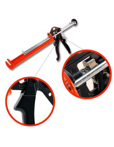 Pistol, presa, cartus silicon, 300 ml, 22.5 cm, Richmann Exclusive