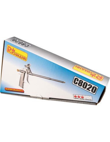 Pistol aplicat spuma, poliuretanica, aluminiu, cu 2 varfuri, 32 cm, Richmann
