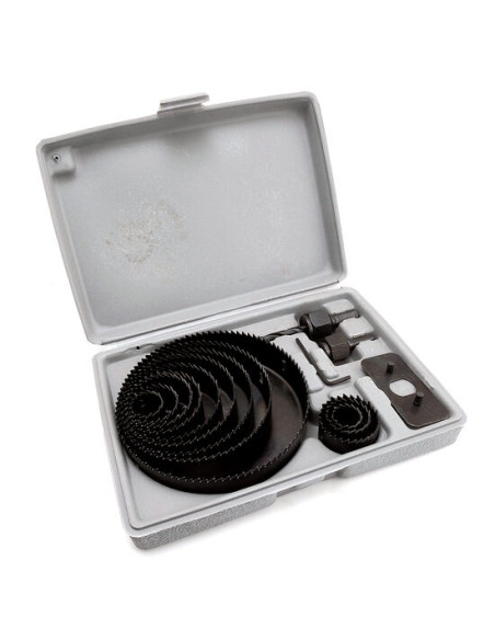 Carote pentru gips-carton, rigips, lemn, set 12 buc, 19-127 mm, Richmann