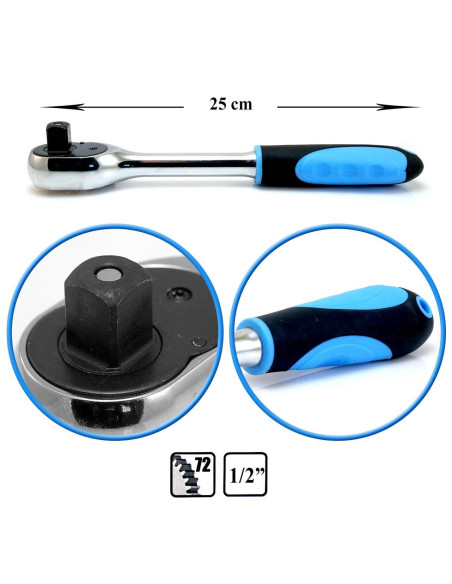 Cheie cu clichet 1/2'', 250 mm, Richmann