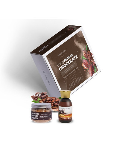 Pachet ingrijire, Shower Mousse de ciocolata si ulei de ciocolata, Nirvana Spa