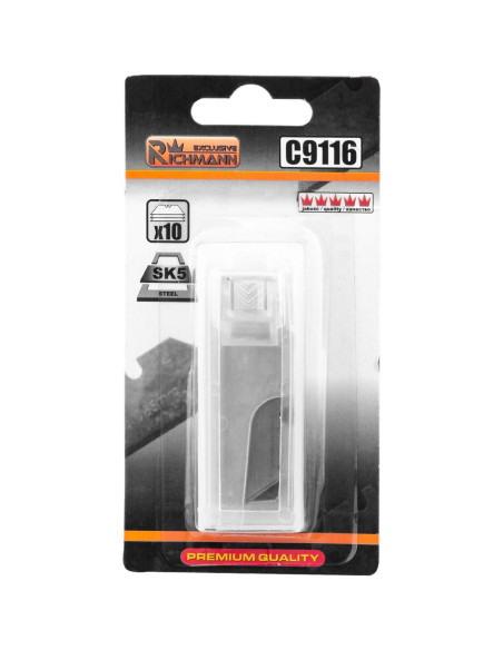 Lame cutter trapez, otel SK5, set 10 buc, Richmann Exclusive