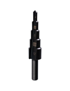 Burghiu pentru metal, in trepte, nitrura de titan, 4-12 mm, Richmann Exclusive