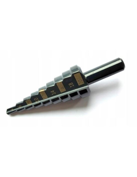 Burghiu pentru metal, in trepte, nitrura de titan, 4-20 mm, 65 mm, Richmann Exclusive