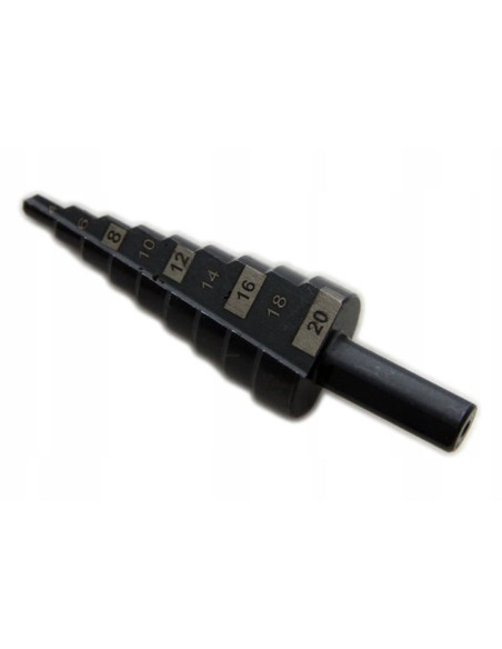 Burghiu pentru metal, in trepte, nitrura de titan, 4-20 mm, 65 mm, Richmann Exclusive