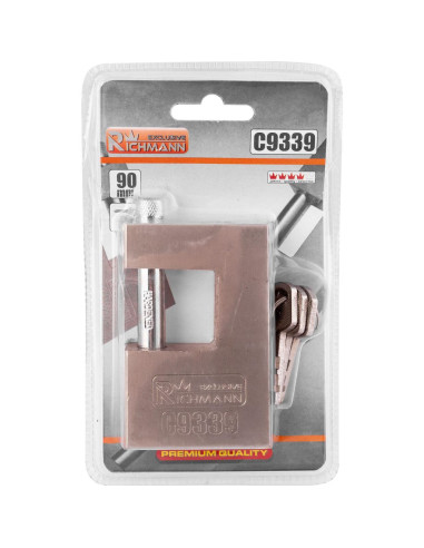 Lacat dreptunghiular, 90 mm, RICHMANN EXCLUSIVE