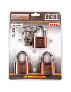 Lacate cu aceeasi cheie, set 3 buc, 50 mm, Richmann Exclusive 2