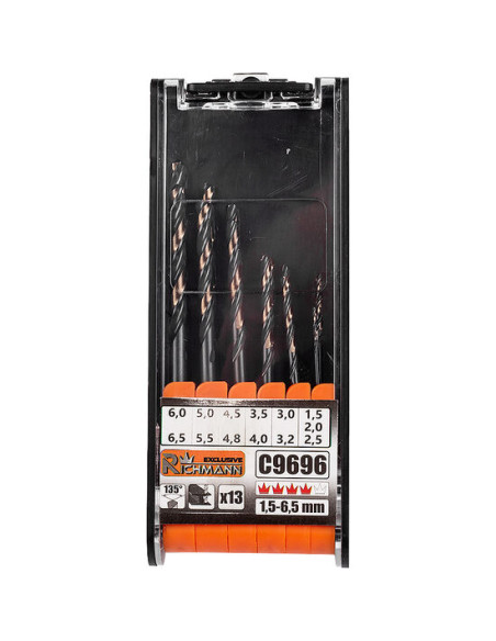 Set 13 burghie pentru metal 1.5-6.5 mm RICHMANN