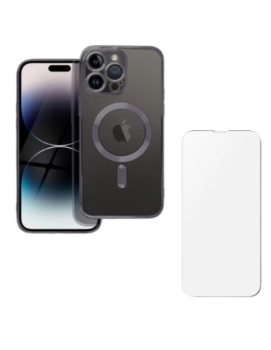 Husa si Folie Protectie pentru iPhone 16 Pro TPU, Protectie si pentru Camera, MagSafe, Anti-Alunecare, Anti-Galbenire, Transpare