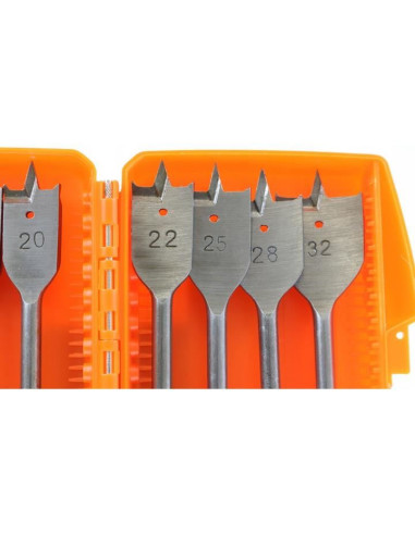 Burghie plate pentru lemn, set 8 buc, 12-32 mm, Richmann Exclusive