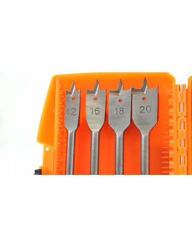 Burghie plate pentru lemn, set 8 buc, 12-32 mm, Richmann Exclusive