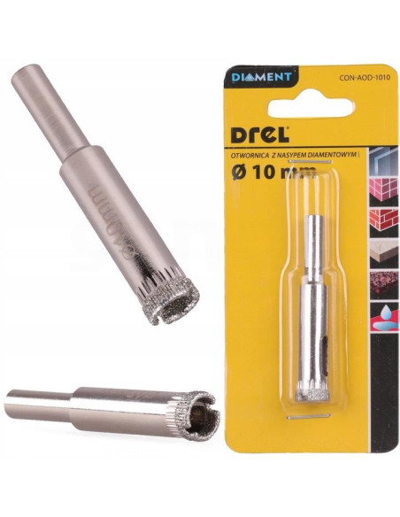 Carota diamantata, vacuum brazed, 10 mm, Drel