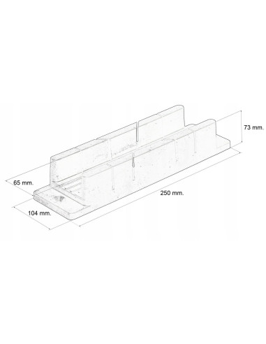 Suport plastic pentru taiat la unghi 2.5", Condor