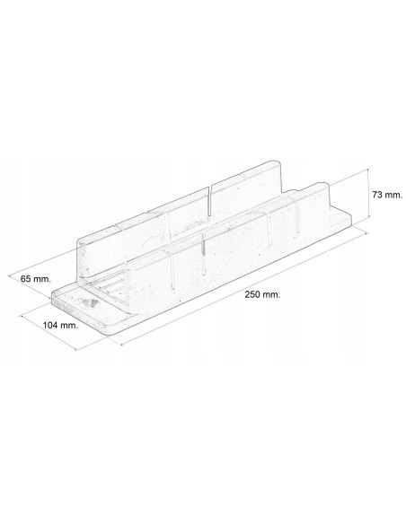 Suport plastic pentru taiat la unghi 2.5", Condor