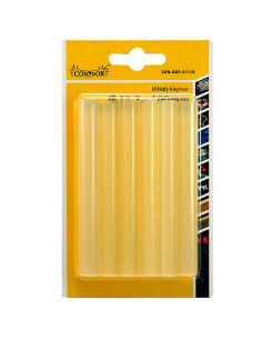 Baton silicon pentru pistol lipit, transparent, 6 buc, 11x100 mm 2