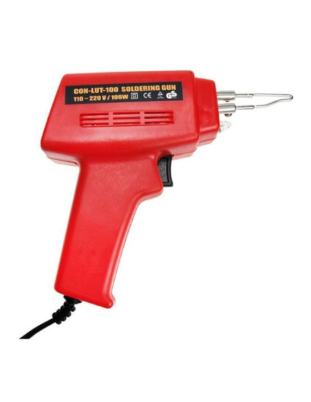 Pistol de lipit electric, 100 W, cu accesorii si geanta transport, Condor