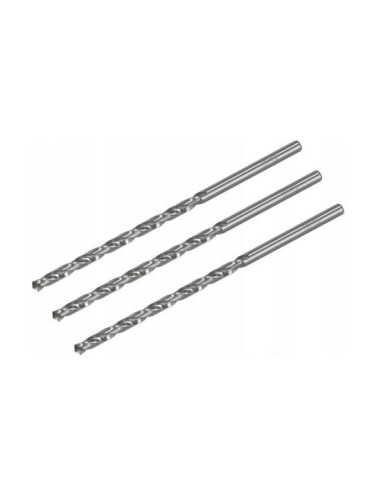 Burghiu pentru metal, lung, set 3 buc, 2x85 mm, Drel