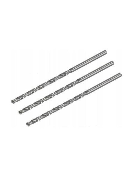 Burghiu pentru metal, lung, set 3 buc, 2x85 mm, Drel