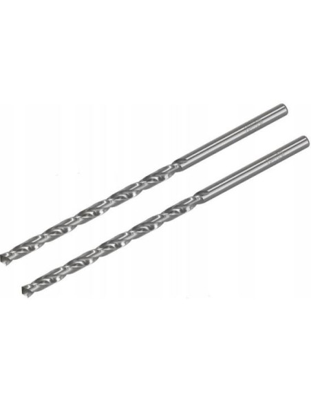 Burghiu pentru metal, lung, 2 buc, 4x119 mm, Drel