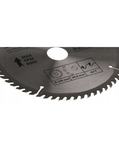 Disc circular vidia, 60 dinti, 200 mm, Drel