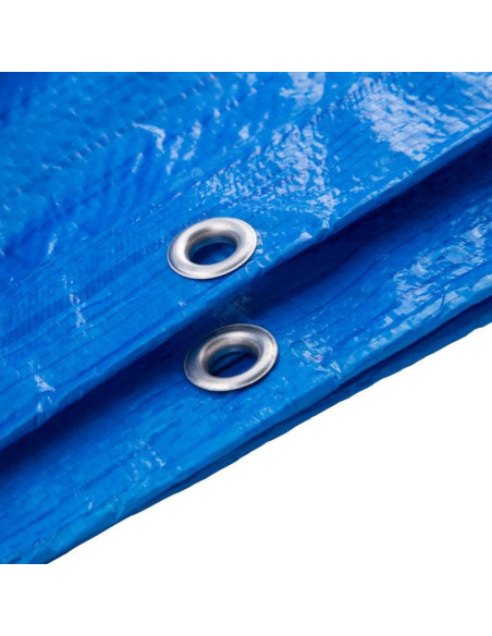 Prelata impermeabila cu inele, 3x5 m, PE, 80 g/mp, 15 mp, Beorol